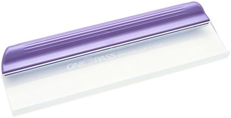 One Pass Classic 12" Waterblade Silicone T-Bar Squeegee Purple by One+Pass