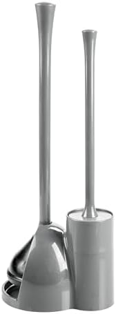 iDesign Compact Toilet Brush and Plunger Set - Image 3