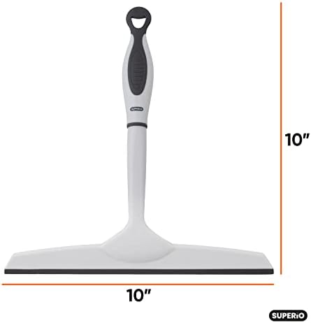 Superio Rubber Squeegee Grey 10", Streak Free All Purpose Window Squeegee - Image 2