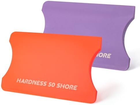 FOSHIO 2 Pack Squeegee for Vinyl – Orange 50° Hardness & Purple 90° Hardness by FOSHIO