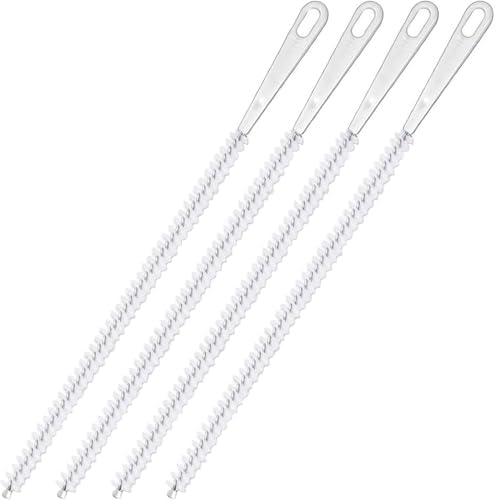 4 Pcs Drain Cleaner Brush, 17.71 Inch Flexible Bendable Spiral Hair Cleaning by Unknown