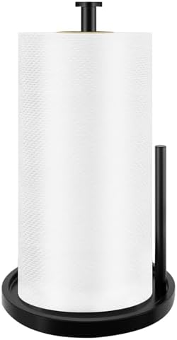 Paper Towel Holder Countertop, Standing Paper Roll Holder by STWWO