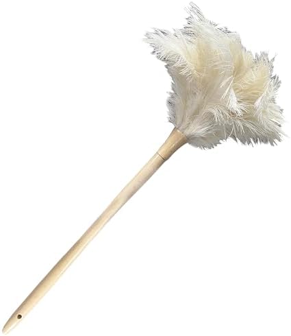 19.7 Inch Ostrich Feather Duster – Soft Dusting Brush by AIDUZETY