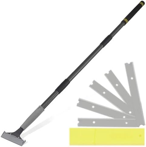 Floor Scraper Long Handle, Heavy duty floor scraper tool 16-47" made of by Unknown