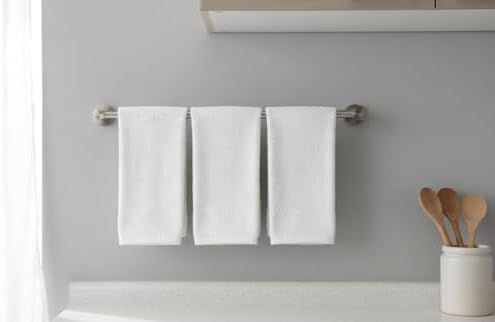 White Kitchen Hand Dish Towels, 100% Cotton - Image 5