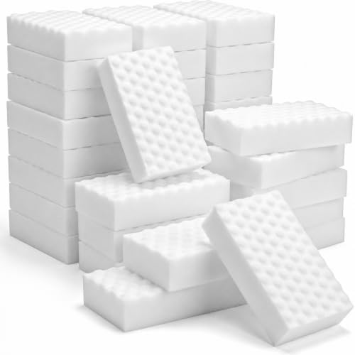 MEGA-50 Textured Melamine Magic Sponges, 50 Pack by SUPERASER