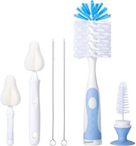 Upright Baby Bottle Brush Set, Concealed Detail Cleaner, Wash Tool by CAREBABYMORE