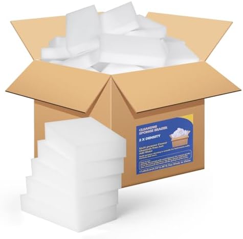100 Pack Melamine Foam Magic Eraser Sponges by Clownya