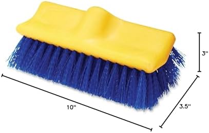 Rubbermaid Commercial Products Bi-Level Deck Scrub Brush, Plastic Block - Image 2