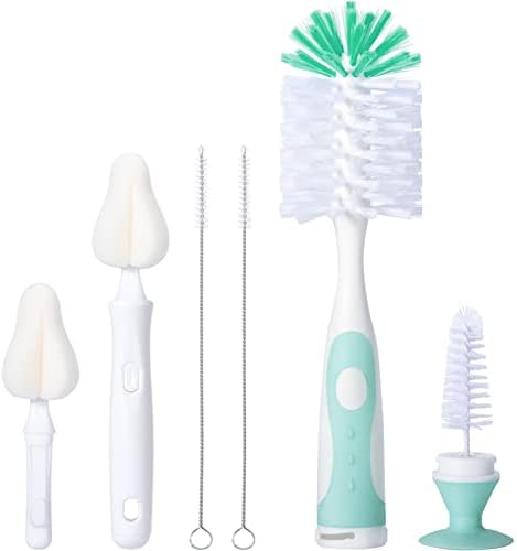 Upright Baby Bottle Brush Set, Concealed Detail Cleaner, Wash Tool by CAREBABYMORE