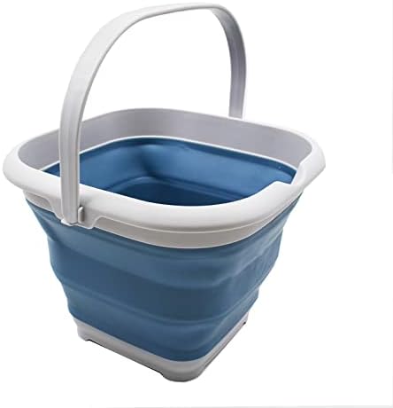 SAMMART 8.5L Collapsible Square Handy Bucket/Foldable SquareWater Pail/Portable by SAMMART