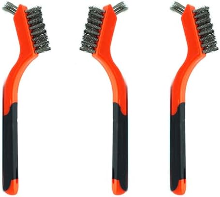 3pcs Small Stainless Steel Little Wire Brushes Set by XDMTWLKJ