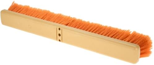 PRO SOURCE Bolt-On Push Broom Head: Orange Polypropylene Bristles - Image 3