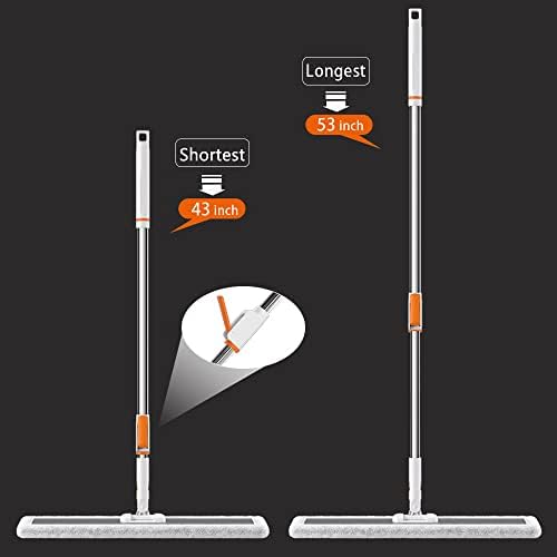 Flat Dust Mop 32 in Commercial Microfiber Mop Floors Heavy Duty - Image 2