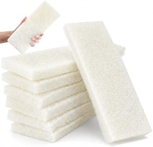 8 Pack Scouring Pads, 10 x 4 Inch Large Reusable Multipurpose Scouring Sponges by Unknown