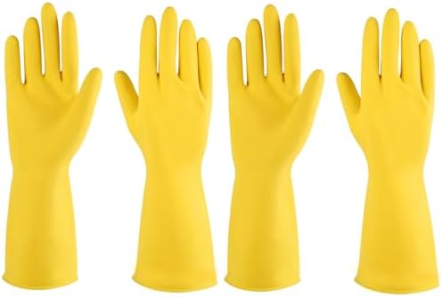 Rubber gloves dishwashing 2 or 4 Pairs by IUCGE