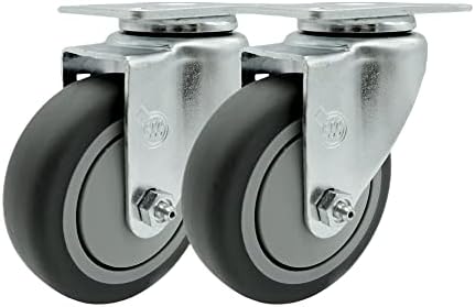 FG25656 Rubbermaid Cube Truck Utility Truck Quiet Replacement Swivel Caster Set by ServiceCasterCorporation
