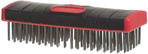Red Devil 4166 7-Inch Soft Grip Stainless Steel Scrub Brush by RedDevil