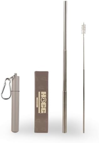 11 in Collapsible Metal Travel Straw - Image 2