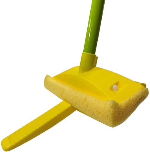 Greenwood Deluxe 9" Squeeze Hinge Sponge Mop, Self-Wringing Sponge Mop - Image 2