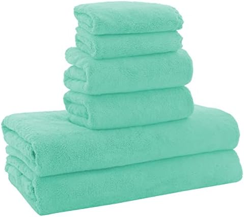 MOONQUEEN Ultra Soft Microfiber Coral Velvet Towel Set by MOONQUEEN
