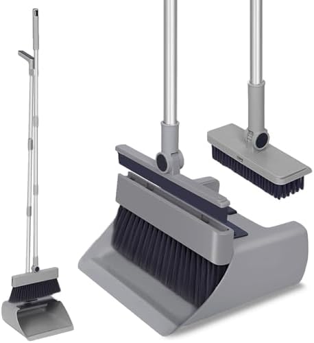 SDSM 4 in 1 Multifunctional Broom and Dustpan Combo Set, Heavy Duty Brooms by Unknown