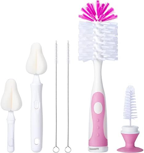Upright Baby Bottle Brush Set, Concealed Detail Cleaner, Wash Tool by CAREBABYMORE