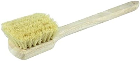 Weiler 44017 20" Utility Scrub Brush, Long Handle, Wood Block - Image 3