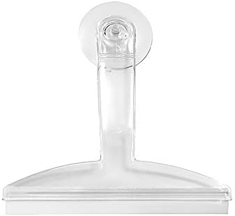 8" Clear Plastic Suction Squeegee Shower Window Cleaner by iDesign