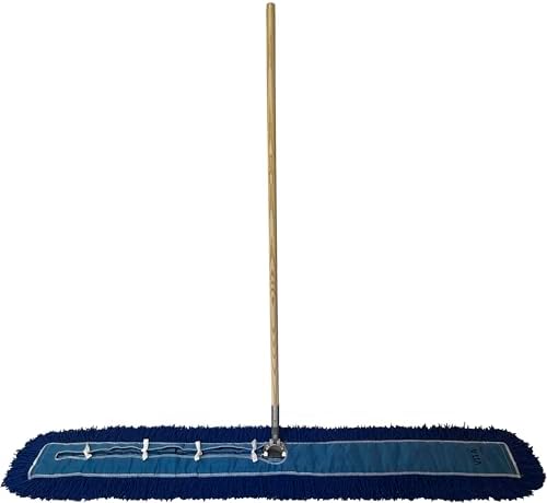 Industrial Dust Mop Kit – Includes 60 Inch Blue Twisted Closed Loop Mop Head - Image 2