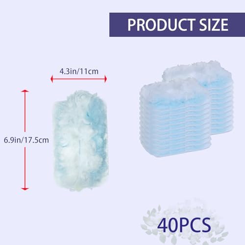 40Pcs Disposable Duster Refills, Electrostatic Fluffy - Image 2