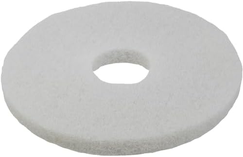 PRO SOURCE Floor Polishing Pads: 5 Pack, Fine White Polyester - Image 2