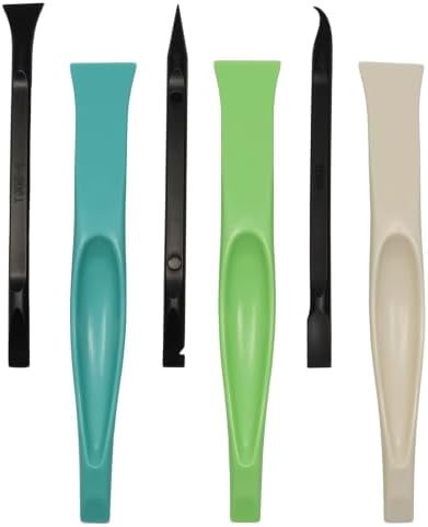 Jiozermi 6 Pack Non-Scratch Plastic Scraper Tool Set by Jiozermi