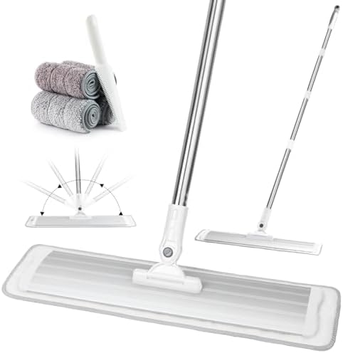 CQT 18" Commercial Flat Microfiber Floor Mop Cleaning System by CQT-HOMEUSA