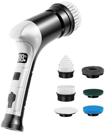Electric Spin Scrubber, Cordless Handheld Cleaning Brush by KELAWE