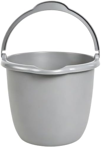 10-Quart Plastic Bucket with Rotating Handle and Pour Spout by Unknown