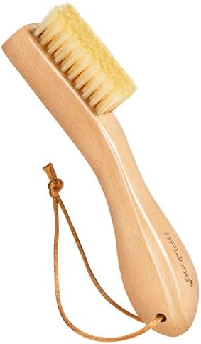 BFWood Laundry Stain Brush, Natural Soft Boar Bristles, Removes Tough Stains by BFWood