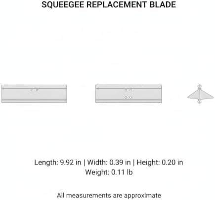 10 Inch Silicone Squeegee Replacement Blade - Image 7
