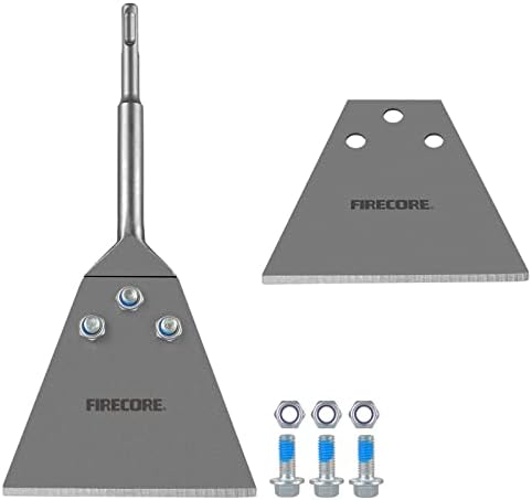 Firecore 5 Inch x 11 Inch SDS Plus Floor Scraper Kit by Firecore