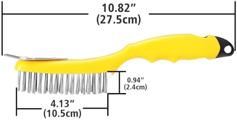 Wire Scratch Brush with Metal Scraper - Image 2