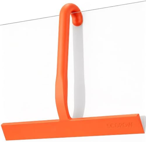10 Inch Silicone Shower Squeegee by SCOPOW