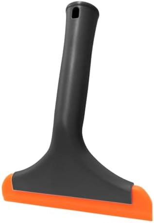 Small Silicone Window Squeegee, 5.9 Inch Vehicle Cleaning Scraper Water Wiper by Pxobiug