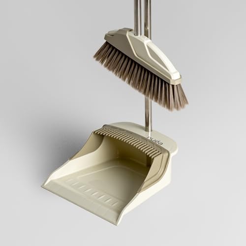 Nuéa Broom and Dustpan Set, Long Handle Stand Up Broom by Unknown