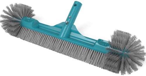 20” Pool Brush Head with Round Ends, Nylon Bristles, Extra Wide Plastic Pool by POOLWHALE