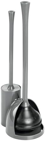 iDesign Compact Toilet Brush and Plunger Set by iDesign