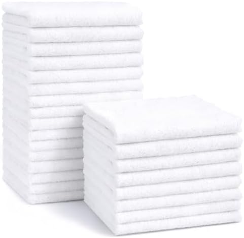 HOMEXCEL Baby Washcloths 20 Pack Microfiber Coral Fleece Soft Wash Cloths by HOMEXCEL