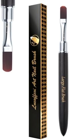 Nail Brush - 13.5m Longer Oval for Builder Gel & Polygel by Lucoffeoi