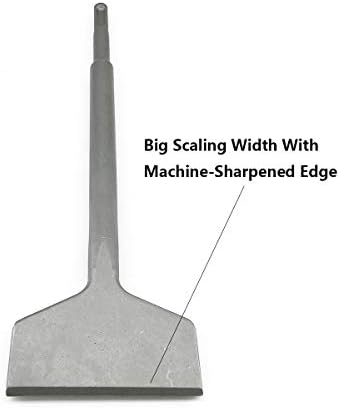3 Inch Wide Tile & Thinset Scaling Chisel SDS-Plus Shank 3" x 10" Thinset - Image 3