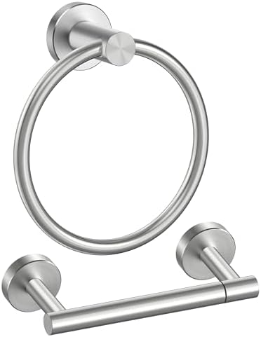 FORIOUS Toilet Paper Holder and Towel Ring Set, Bathroom Accessories Set by FORIOUS