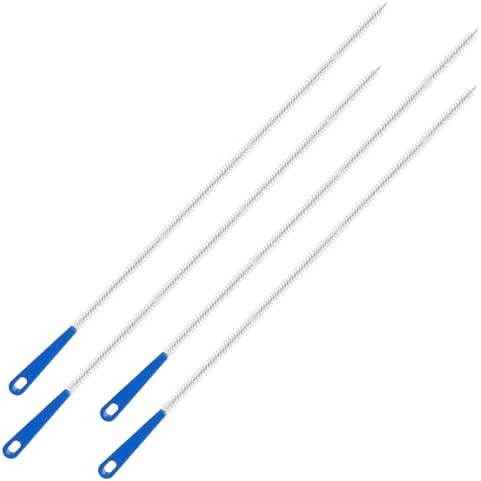 4 Packs Snake Drain Hair Removal Tools, 17.7" Long Flexible Drain Cleaning Brush by Unknown